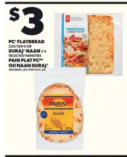 Independent City Market PC FLATBREAD, 220/300 G SURAJ NAAN, 5'S offer