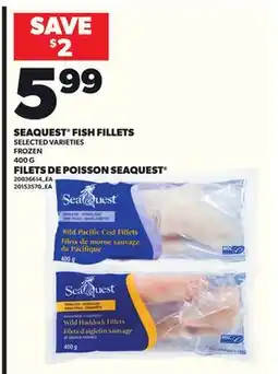 Independent City Market SEAQUEST FISH FILLETS, 400 G offer