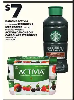 Independent City Market DANONE ACTIVIA, 12X100 G OR STARBUCKS ICED COFFEE, 1.18-1.42 offer