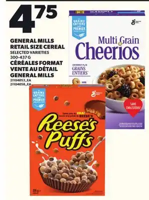 Independent City Market GENERAL MILLS RETAIL SIZE CEREAL, 300-437 G offer