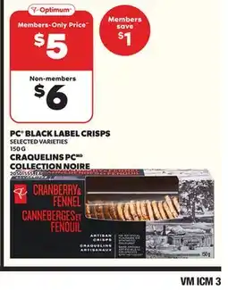 Independent City Market PC BLACK LABEL CRISPS, 150 G offer