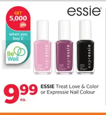 Rexall ESSIE Treat Love & Color or Expressie Nail Colour offer