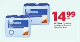 Rexall OPTION + Protective Underwear offer