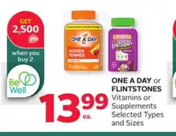 Rexall ONE A DAY or FLINTSTONES Vitamins or Supplements offer