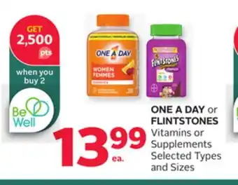 Rexall ONE A DAY or FLINTSTONES Vitamins or Supplements offer