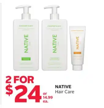 Rexall NATIVE Hair Care offer