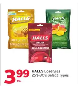 Rexall HALLS Lozenges offer