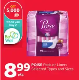 Rexall POISE Pads or Liners offer