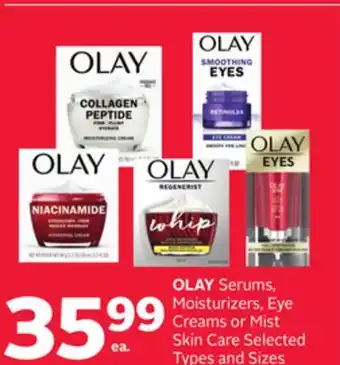 Rexall OLAY Serums, Moisturizers, Eye Creams or Mist Skin Care offer