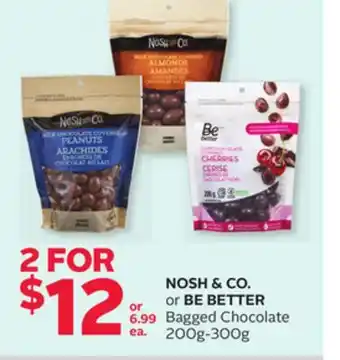 Rexall NOSH & CO. or BE BETTER Bagged Chocolate offer