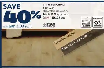 RONA 5.9 x 48 VINYL FLOORING offer