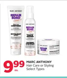 Rexall MARC ANTHONY Hair Care or Styling offer