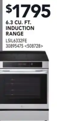 RONA 6.3 CU. FT. INDUCTION RANGE offer