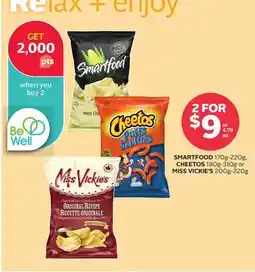 Rexall SMARTFOOD 170g-220g, CHEETOS 180g-310g or MISS VICKIE'S 200g-220g offer