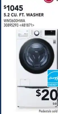 RONA 5.2 CU.FT. WASHER offer