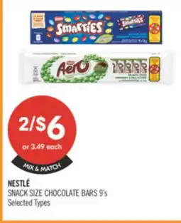 Shoppers Drug Mart NESTLÉ SNACK SIZE CHOCOLATE BARS offer