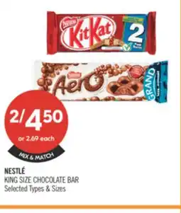 Shoppers Drug Mart NESTLE KING SIZE CHOCOLATE BAR offer