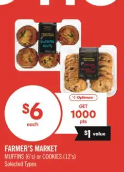 Shoppers Drug Mart FARMER'S MARKET MUFFINS (6's) or COOKIES (12's) offer