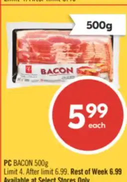 Shoppers Drug Mart PC BACON offer