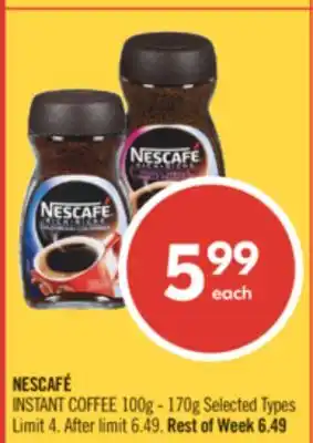 Shoppers Drug Mart NESCAFÉ INSTANT COFFEE offer