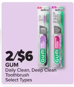 PharmaChoice GUM Daily Clean, Deep Clean Toothbrush offer