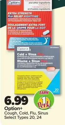 PharmaChoice Option+ Cough, Cold, Flu, Sinus offer