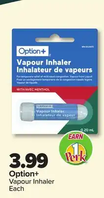 PharmaChoice Option+ Vapour Inhaler offer