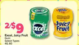 PharmaChoice Excel, Juicy Fruit Gum offer