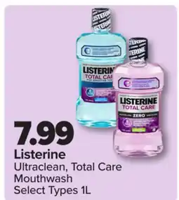 PharmaChoice Listerine Ultraclean, Total Care Mouthwash offer