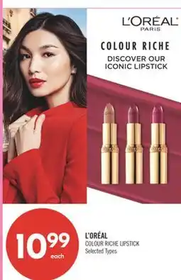 Shoppers Drug Mart L'ORÉAL COLOUR RICHE LIPSTICK offer