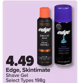 PharmaChoice Edge, Skintimate Shave Gel offer