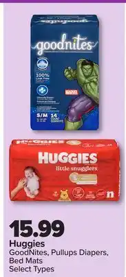 PharmaChoice Huggies GoodNites, Pullups Diapers, Bed Mats offer