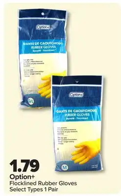 PharmaChoice Option+ Flocklined Rubber Gloves offer