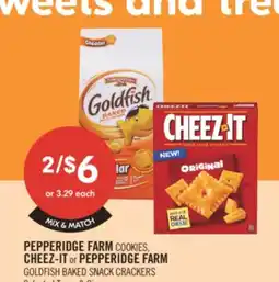 Shoppers Drug Mart PEPPERIDGE FARM COOKIES, CHEEZ-IT or PEPPERIDGE FARM GOLDFISH BAKED SNACKS CRACKERS offer