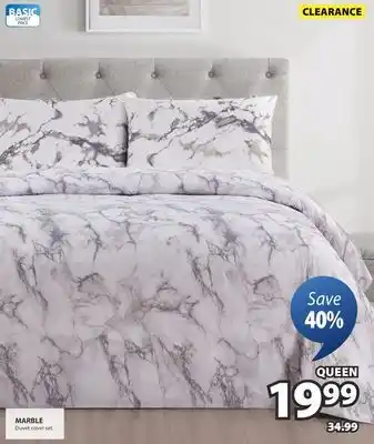 JYSK Marble Duvet cover set offer