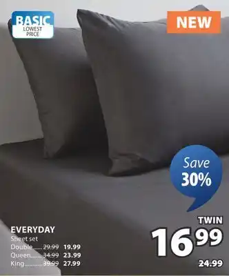 JYSK EVERYDAY Sheet set offer