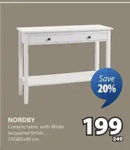 JYSK Nordby Console table offer