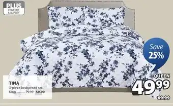 JYSK TINA 3-piece bedspread set offer