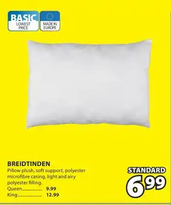 JYSK BREIDTINDEN Pillow plush offer