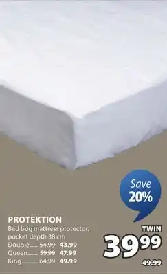 JYSK PROTEKTION Bed bug mattress protector offer