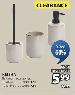 JYSK Keisha Bathroom accessories offer