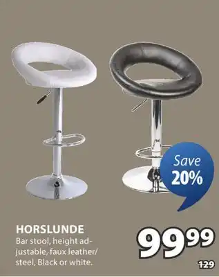 JYSK HORSLUNDE Bar stool offer