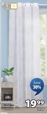 JYSK PESCARA Sheer curtain panel offer