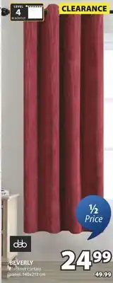 JYSK BEVERLY Blackout curtain panel offer