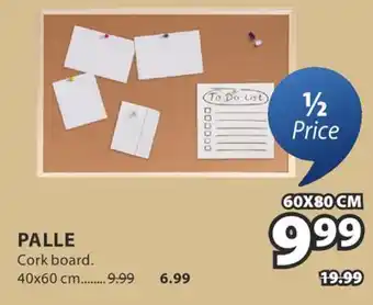 JYSK PALLE Cork board offer