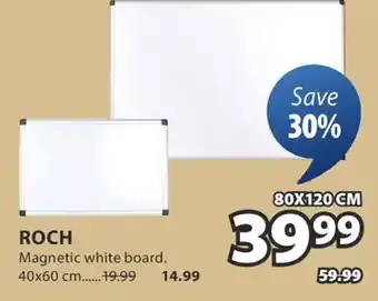 JYSK Roch Magnetic white board offer