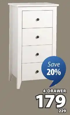 JYSK STOKE 4-drawer Chest offer