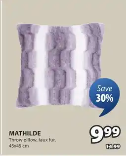 JYSK MATHILDE Throw pillow offer