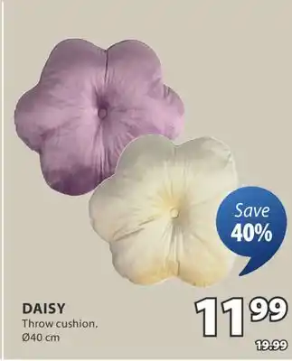 JYSK DAISY Throw cushion offer