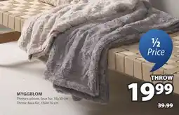 JYSK Myggblom Throw cushion offer